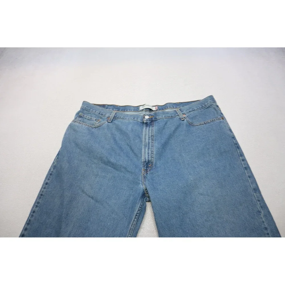 Levis 550 Relaxed Fit Jeans Mens 48x29 Blue Medium Wash Straight Leg Excellent